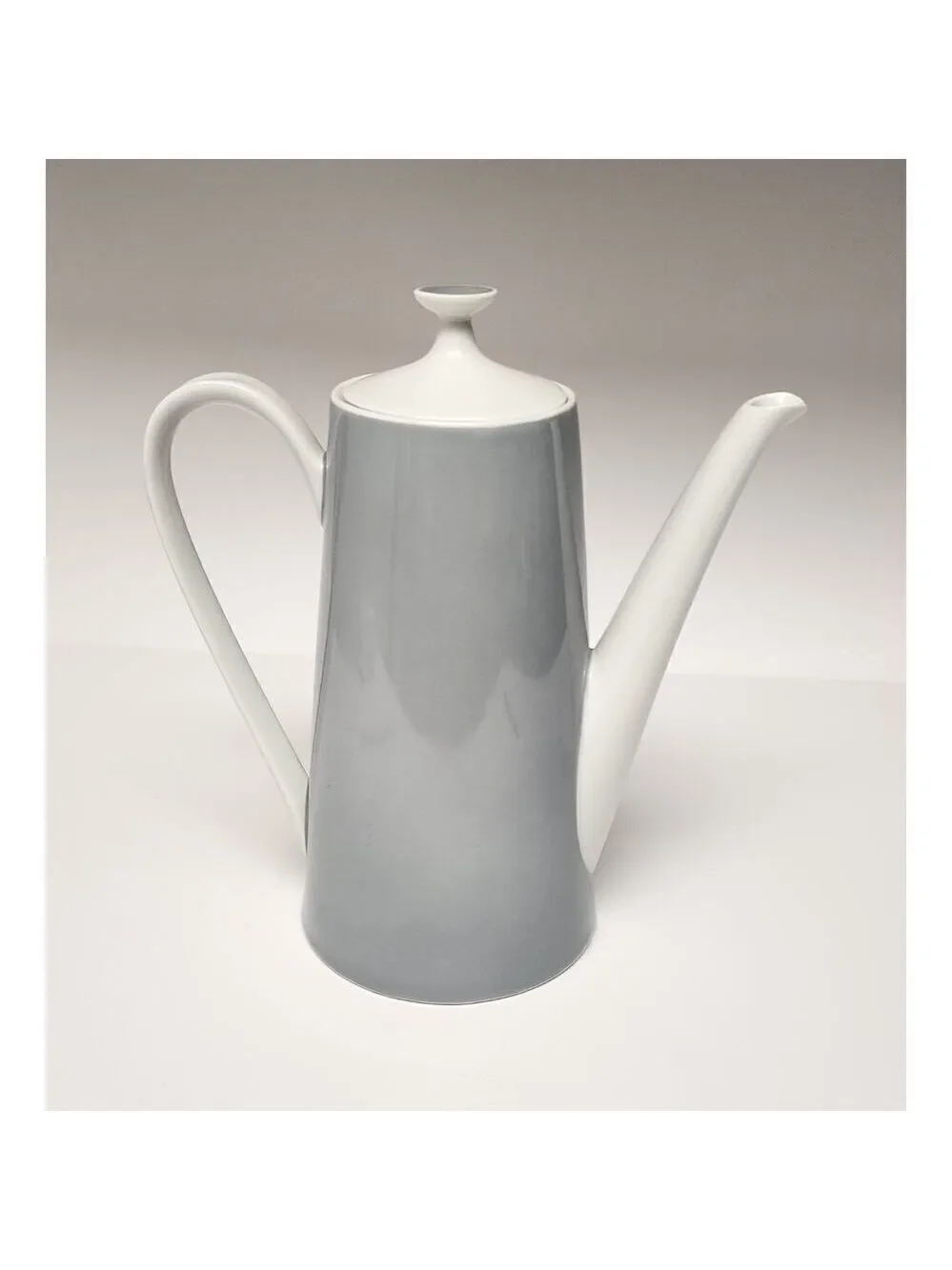 Fairwood Schonwald Germany Vintage GRAY & White Tea Coffee Pot/ Lid